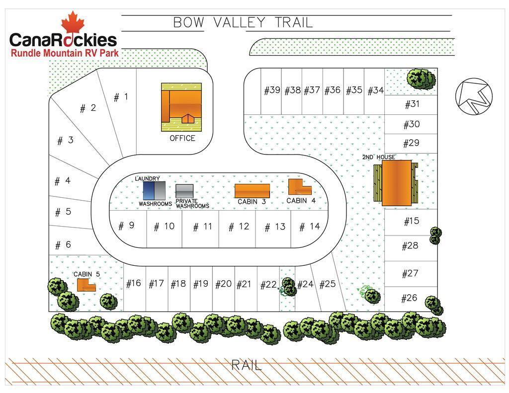Rundle Mountain Rv Park Hotel แคนมอร์ ภายนอก รูปภาพ